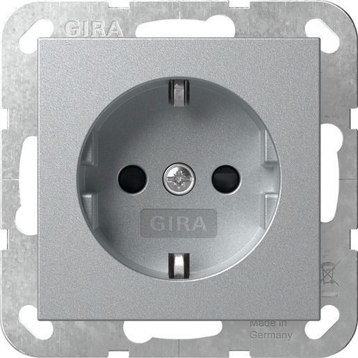 Gira SCHUKO SH SYSTEM 55 F ALU / GIRA 445326 SYSTEM 55 445326