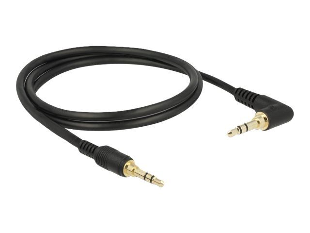 Delock Audiokabel - Stereo Mini-Klinkenstecker männlich zu Stereo Mini-Klinkenstecker männlich gewinkelt