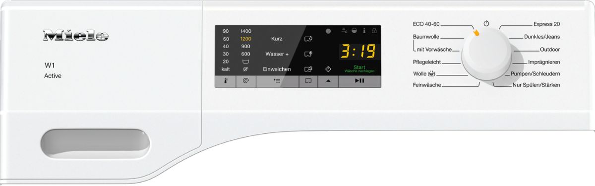 Miele WCA030 WCS Active W1 Waschmaschine Frontlader: Lotosweiß