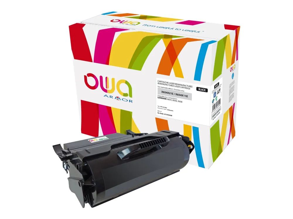 Armor OWA - Schwarz - kompatibel - wiederaufbereitet - Tonerpatrone (Alternative zu: Lexmark X654X11E)