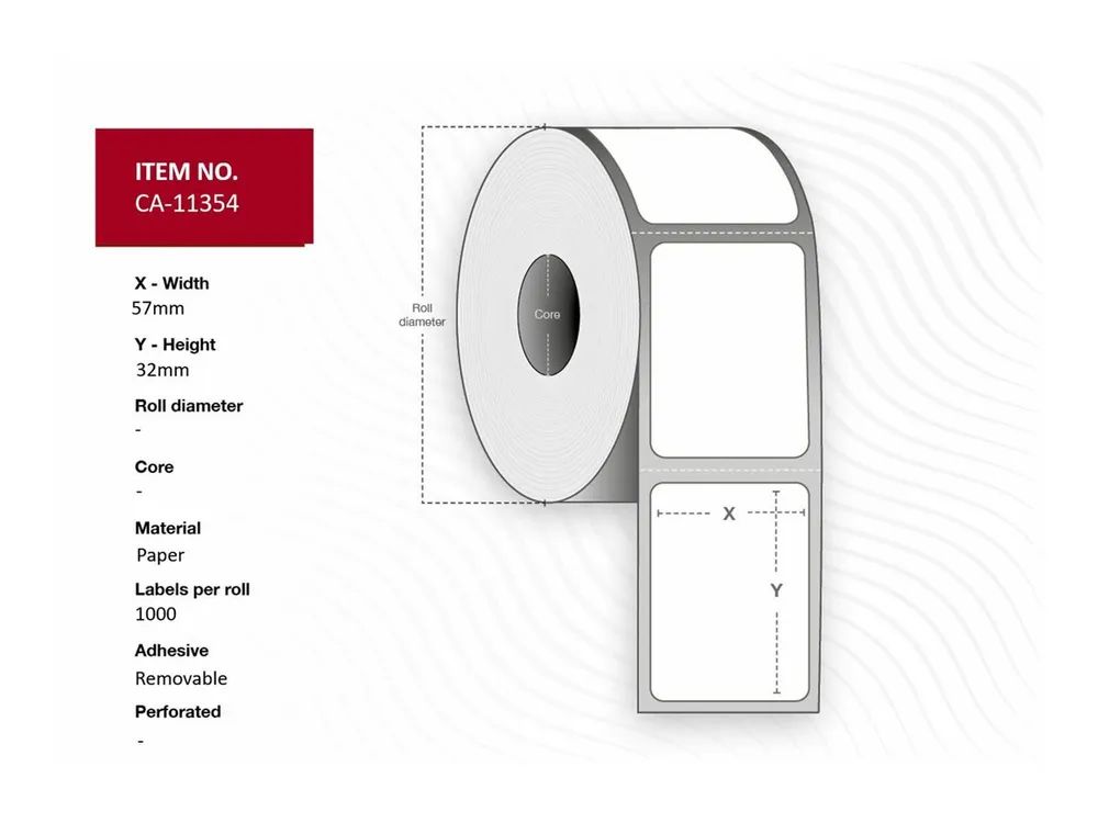 Capture x White Removable Multi-Purpose Labels 1000