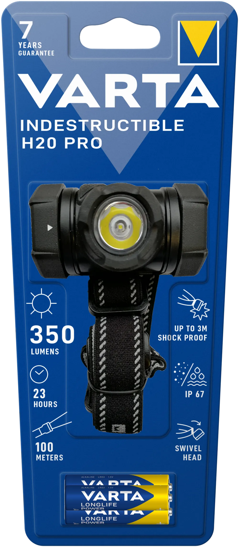 VARTA Indestructible H20 Pro 3AAA mit Batt.