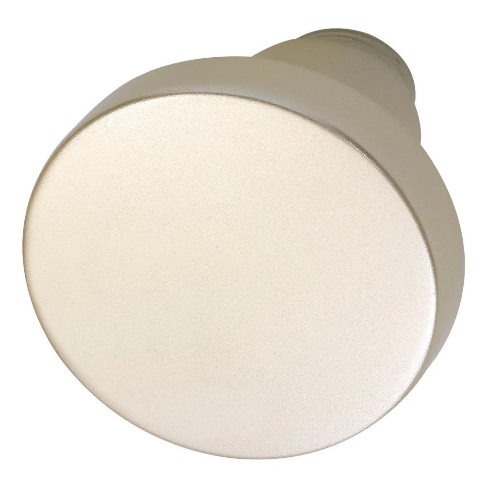 Grundmann Knopfdrückerlochteil Flachform, ø 45 mm, Aluminium neusilber eloxiert