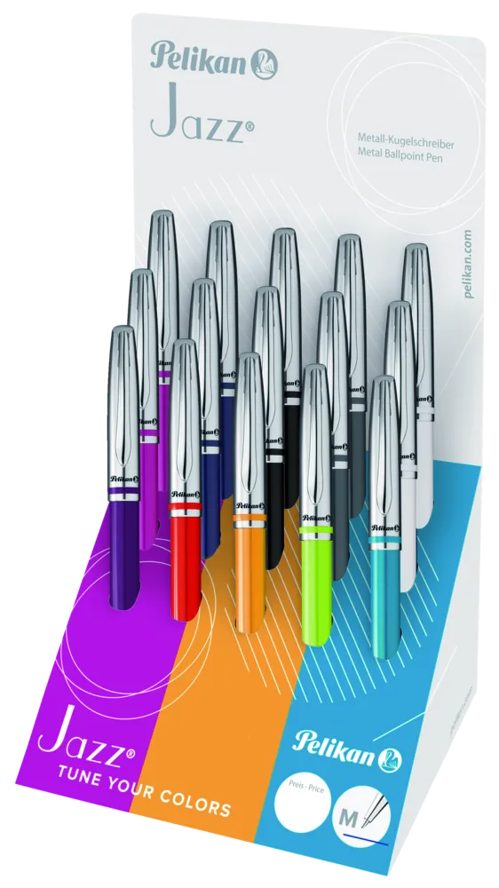 Pelikan Kugelschreiber Jazz® Classic K35D/15 ST sort. im Keildisplay