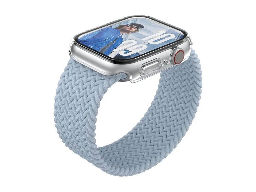PanzerGlass Snappie - Schutzabdeckung Frontcover für Smartwatch - vollständig, schlank - 100 % recyceltes Polycarbonat, gehärtetes Glas (Mikroriss2023)