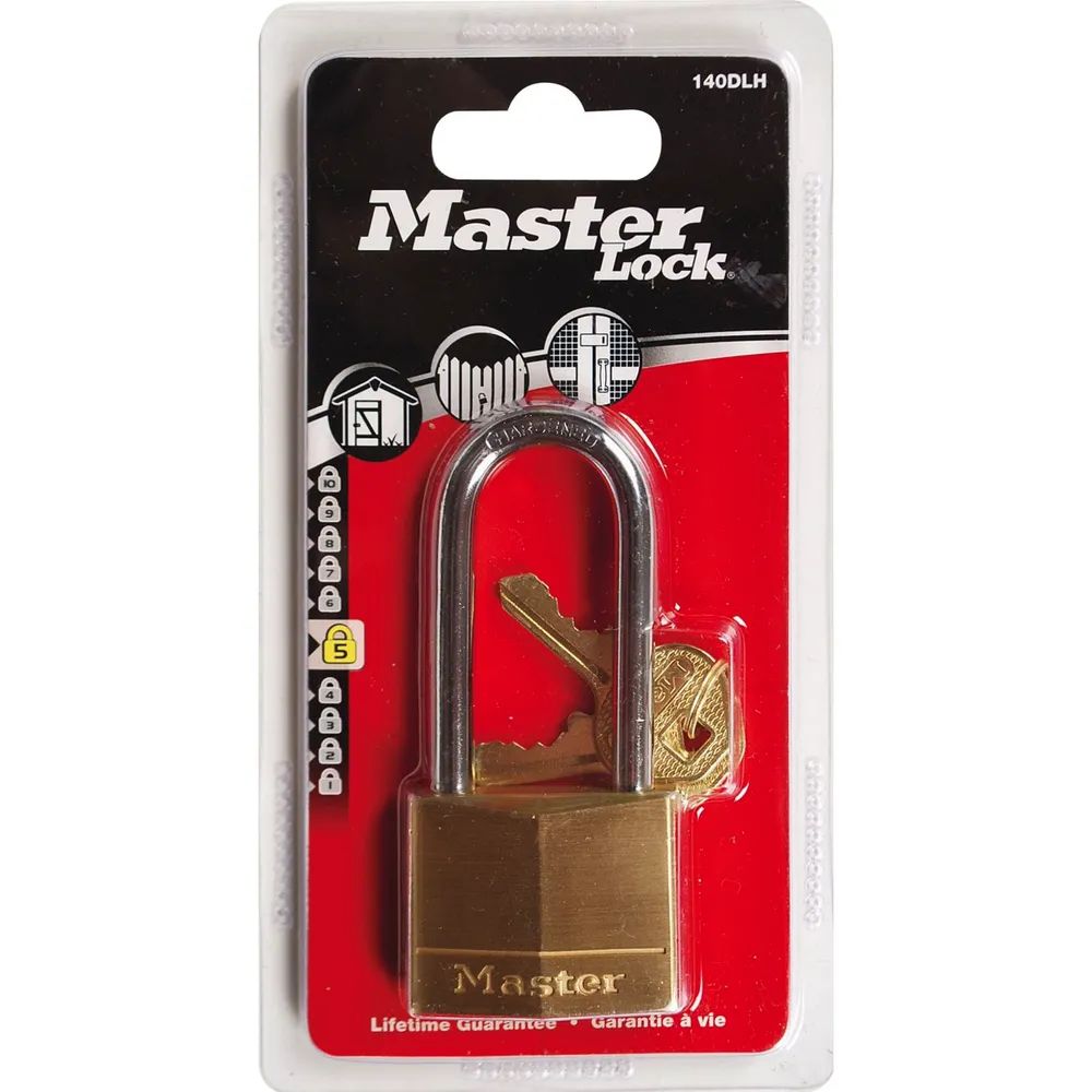 MASTER LOCK Vorhangschloss 140 EURDLH Messing, Breite 40 mm, verschsp. SB