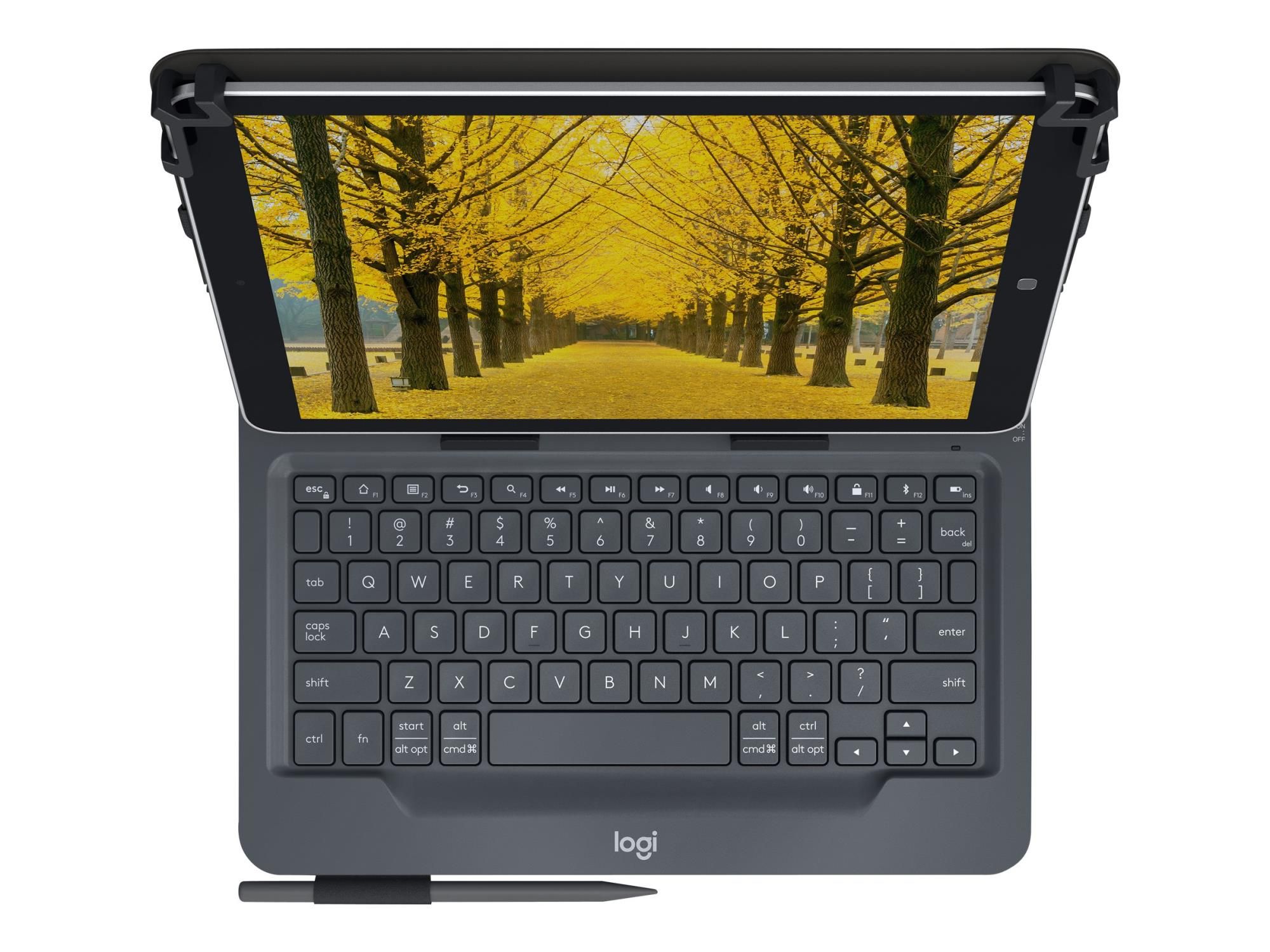 Logitech Universal - Tastatur und Foliohülle - kabellos - Bluetooth 3.0 - QWERTZ - Deutsch (Schweiz)