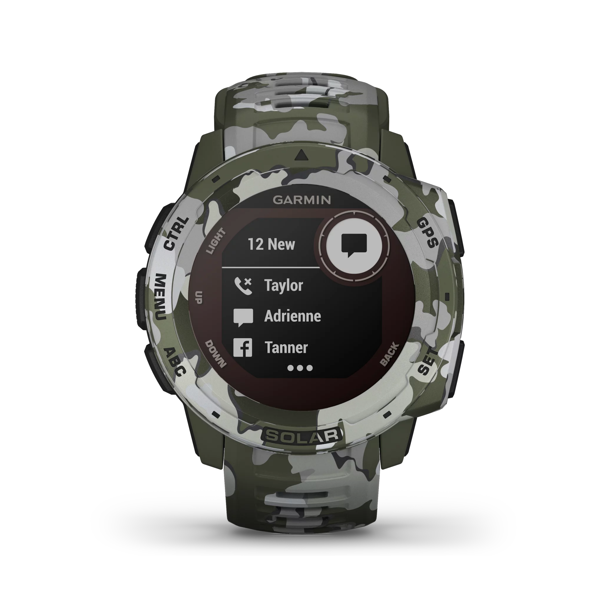 Garmin Instinct Solar – Camo, Grün