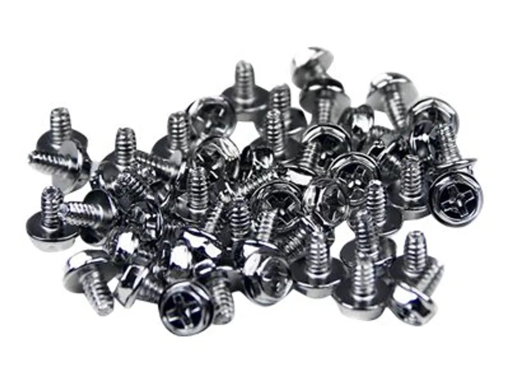 StarTech.com Ersatz PC-Montageschrauben 6-32x1/4 UNC - 50 Stück - Schrauben lang - Schrauben-Kit - Silber - 0.6 cm (Packung mit 50)