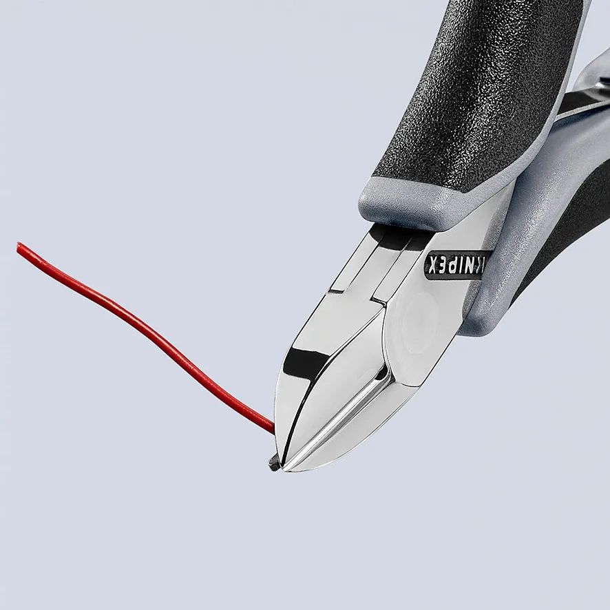 KNIPEX 77 12 115 ESD Elektronik-Seitenschneider ESD mit durchgestecktem Gelenk mit Mehrkomponenten-Hüllen 115 mm
