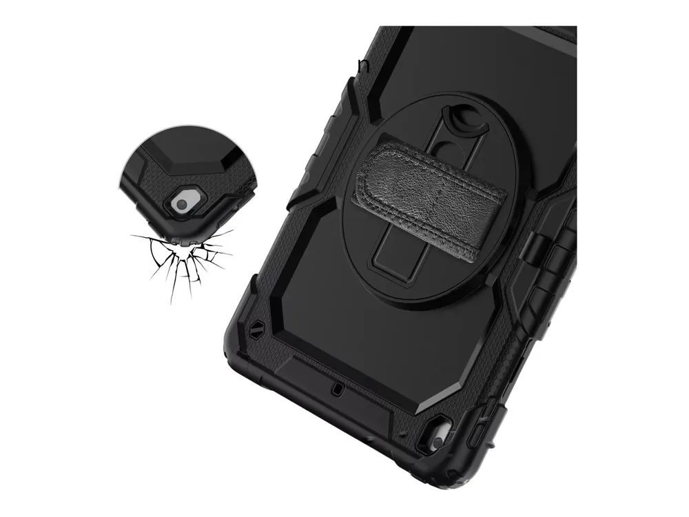 DEQSTER 360° - Hintere Abdeckung für Tablet - widerstandsfähig - Polycarbonat, Thermoplastisches Polyurethan (TPU)