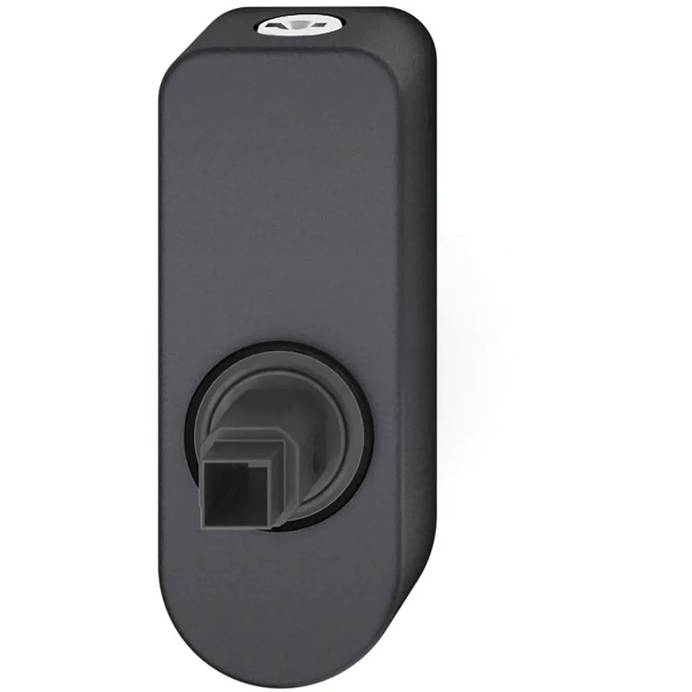FSB Fenstergriff Adapter-Rosette oval abschließbar, Aluminium schwarz matt