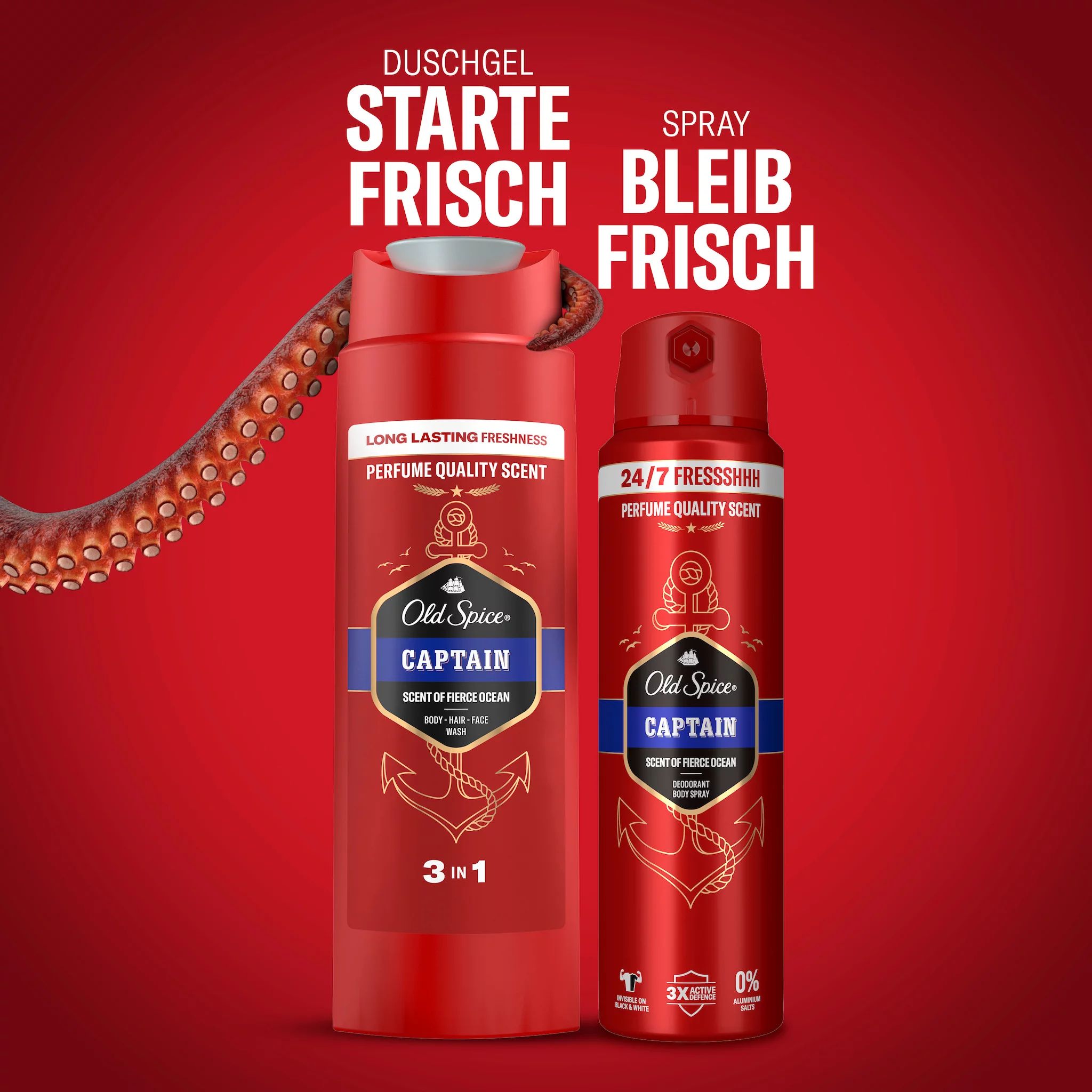 Old Spice Geschenkset Gentlemen Captain (Spray, SG)