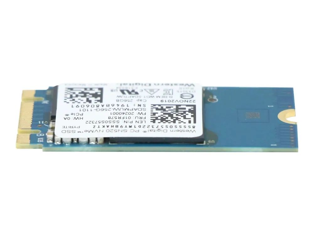 Lenovo WD PC SN520 - SSD - 256 GB - intern - M.2 2242 - PCIe 3.0 x2 (NVMe)