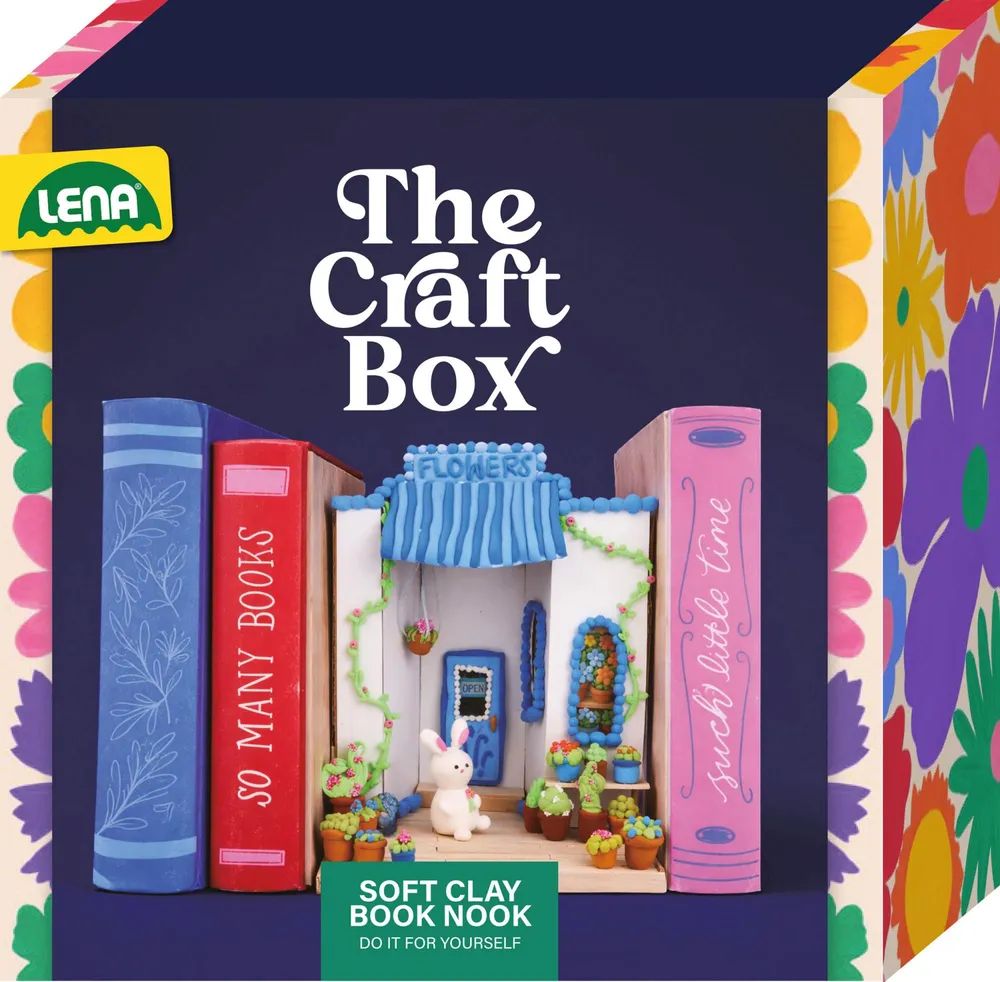 Simm Spielwaren GmbH LENA Soft Clay Book Nook, Faltschachtel