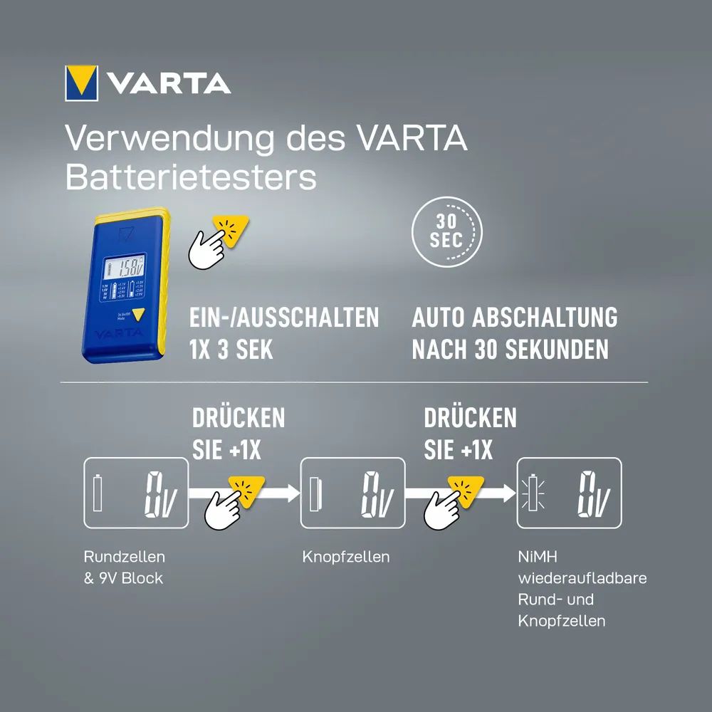 VARTA LCD Battery Tester