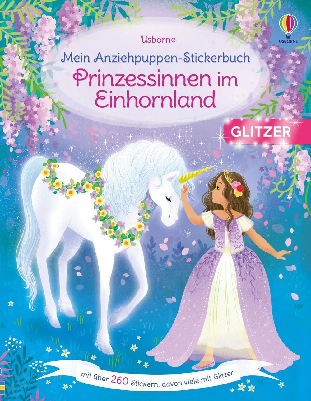 dtv Verlagsgesellschaft mbH & Co.KG Anziehpuppen-Sticker Prinzessin Einhorn