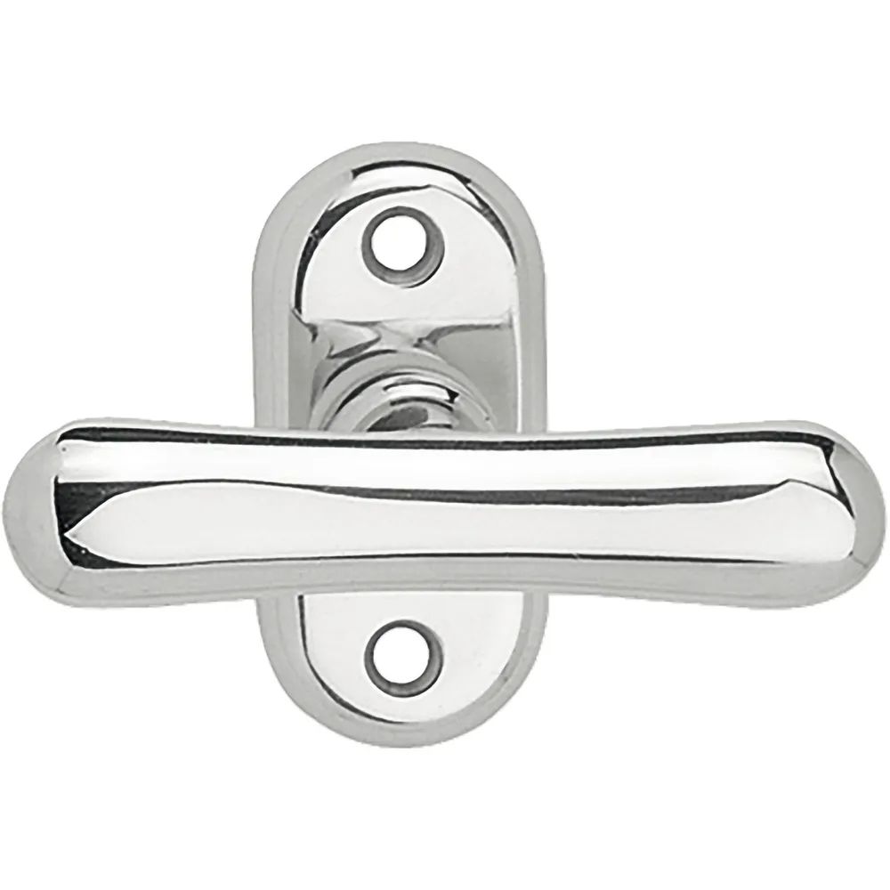 MARCHESI Fenstergriff ELEGANT - sichtbar geschraubt, 7x35, Messing verchromt
