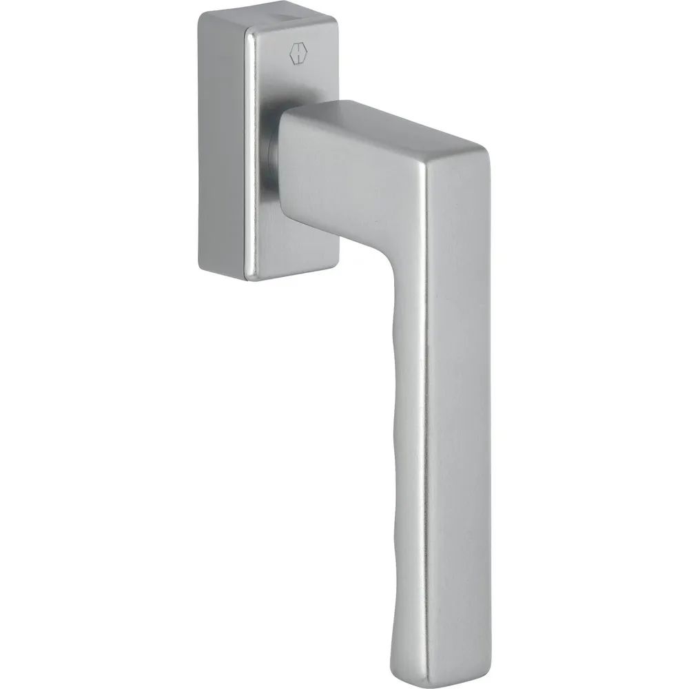 HOPPE Fenstergriff TOULON SecuForte, VK 32-42 mm, Aluminium edelstahlfarbig matt
