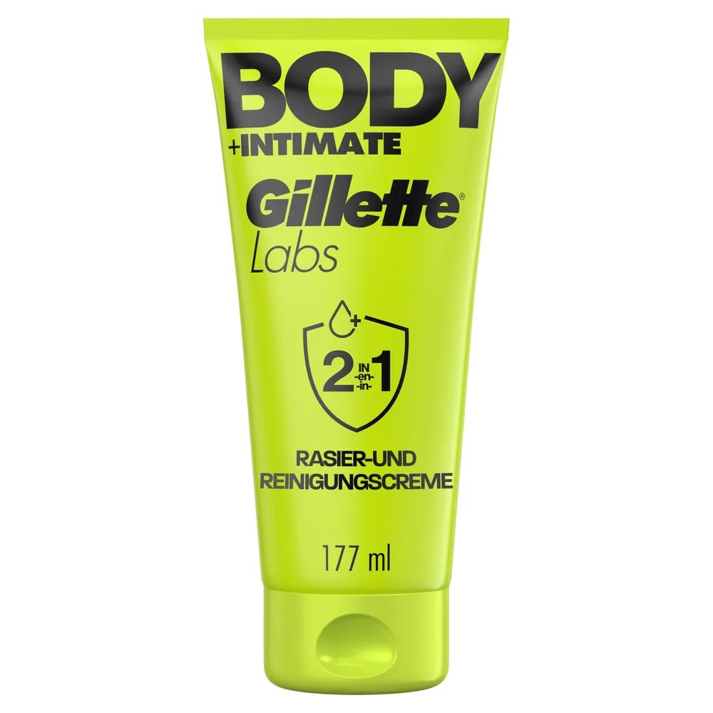 Gillette Labs Body + Intimate Reinigungs- und Rasiercreme 177 ml