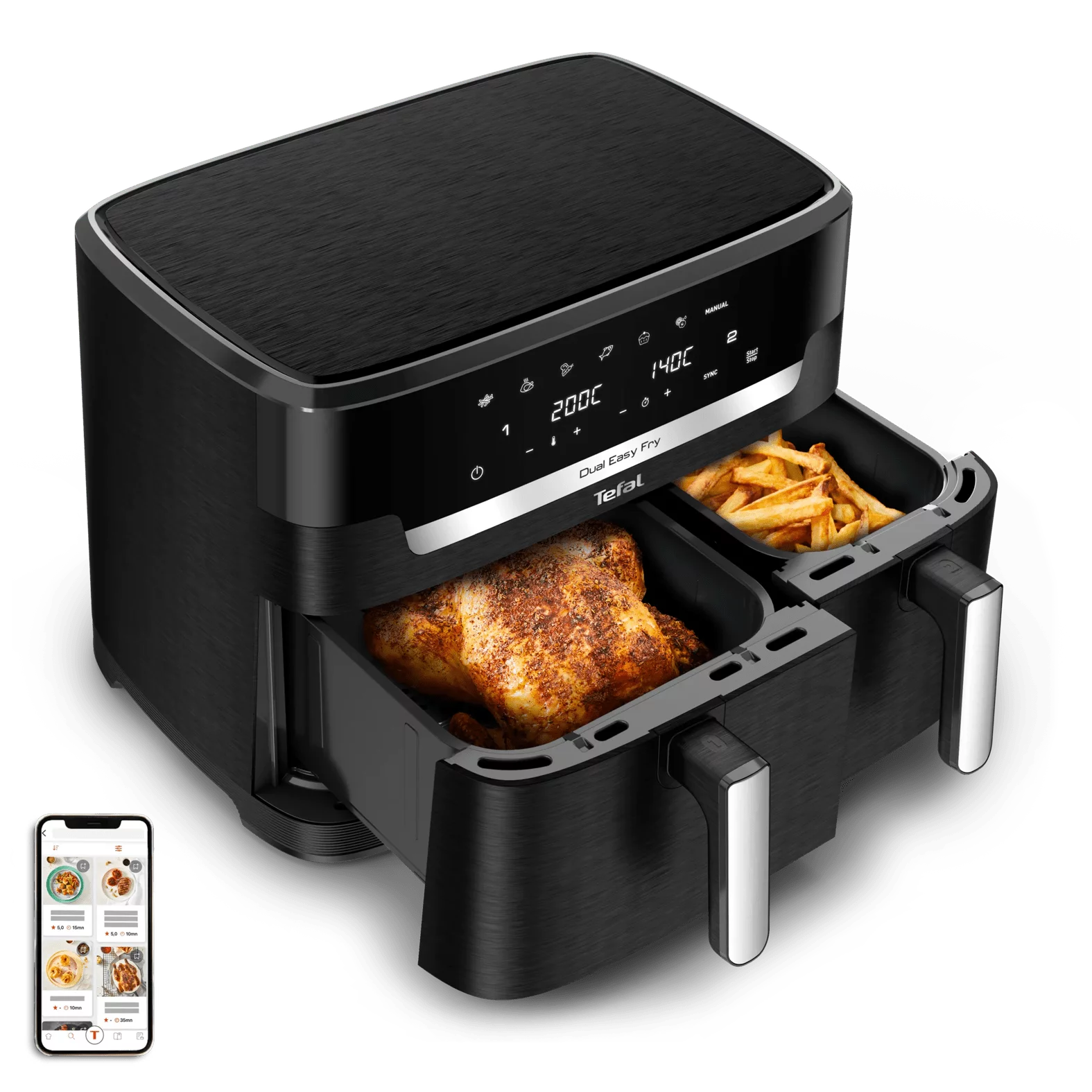 Tefal EY9428 Dual Easy Fry XXL 11L Black