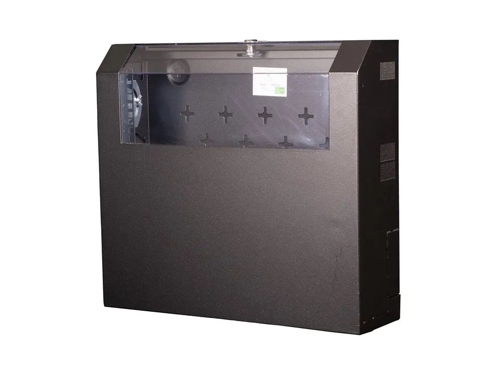 ROLINE Basic - Gehäuse - kurz - geeignet für Wandmontage - RAL 9005, Jet Black - 5U - 48.3 cm (19")