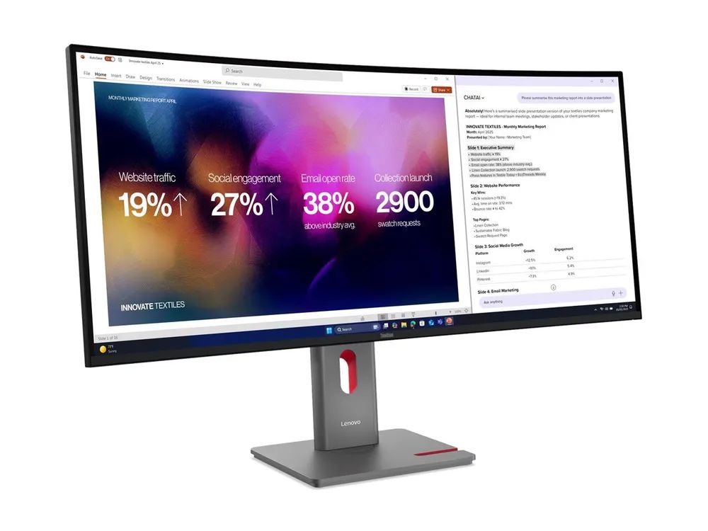 Lenovo ThinkVision P40WD-40 - LED-Monitor - gebogen - 101.6 cm (40")