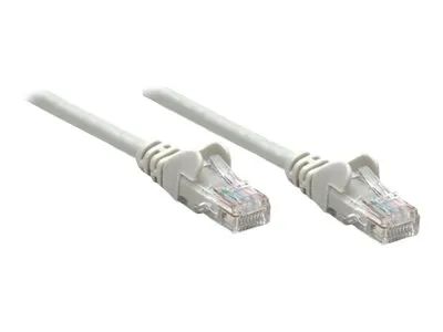 Intellinet Network Patch Cable, Cat6, 0.5m, Grey, CCA, U/UTP, PVC, RJ45, Gold Plated Contacts, Snagless, Booted, Lifetime Warranty, Polybag - Patch-Kabel - RJ-45 (M)