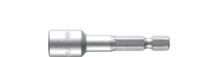 WIHA WERKZEUGE Steckschlüsseleinsatz magnetisch Standard Außen6-Kant 1/4'', 13x55mm