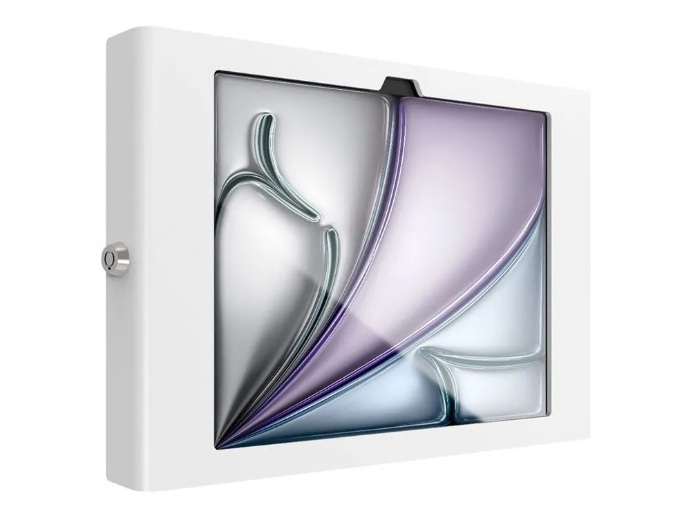 Compulocks iPad Air M2 & M3 11", Apex Secured Enclosure Wall Mount - White - Gehäuse - für Tablett - Glasbefestigung, Raum - verriegelbar - hochwertiges Aluminium - weiß - Bildschirmgröße: 27.94 cm (11")