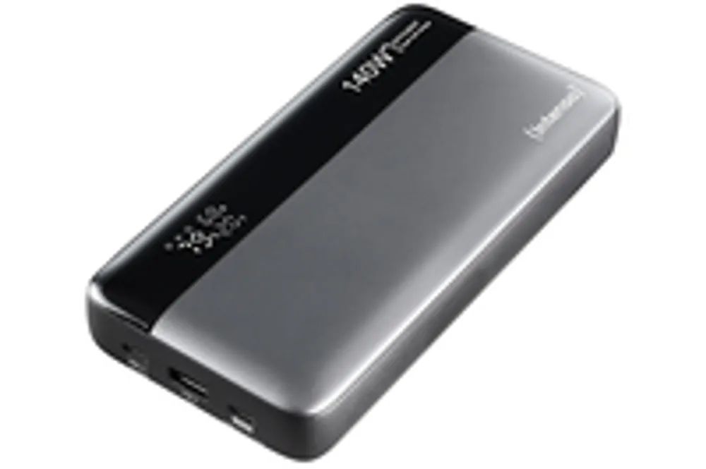Intenso Power Bank HE Grau-Schwarz USB C/C - Batterie - 25.000 mAh