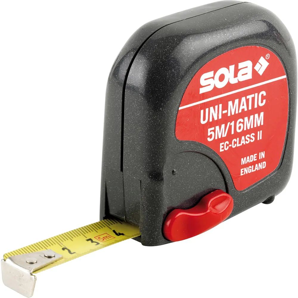 SOLA Rollbandmaß Unimatic 3 m EG-Prüfzeichen Genauigkeit II