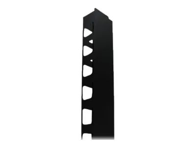 Intellinet 19" Wall Mount Rails, 15U, Black, 2-pack - Kabelführungsplatte für Schaltschrank - Schwarz, RAL 9005 - 26U - 48.3 cm (19")