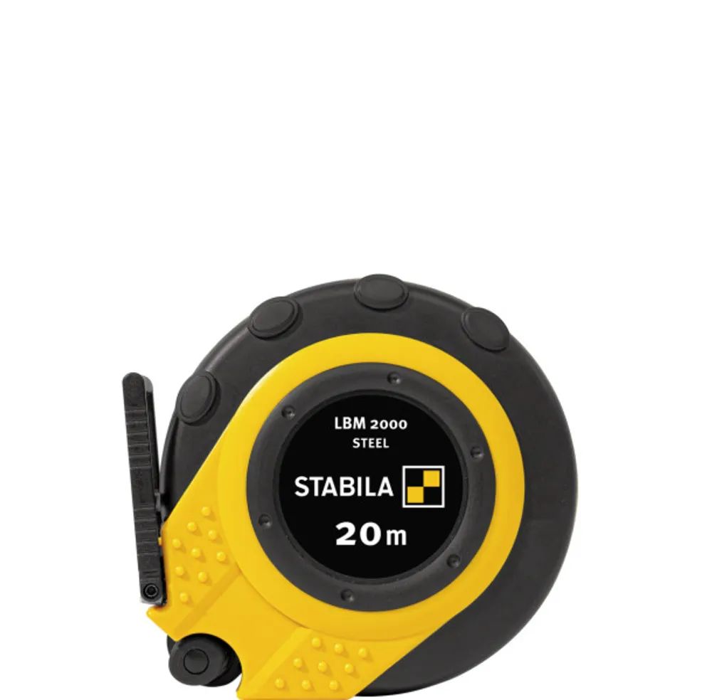 STABILA Kapselbandmaß LBM 2000, 20 m, Stahlband, metrische Skala
