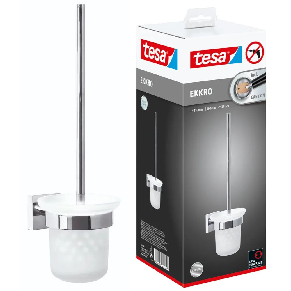 tesa® EKKRO WC-Bürstengarnitur, verchromt