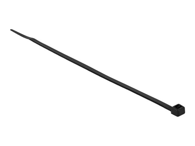 Delock Kabelbinder - hohe Zugfestigkeit - 20 cm - Schwarz (Packung mit 100)