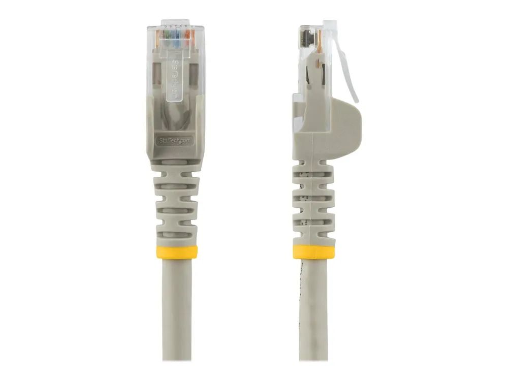 StarTech.com 2m Cat6 Gigabit Snagless Patchkabel - RJ45 UTP Netzwerkkabel mit Schutzmanschette - Cat 6 Kabel - Grau - Patch-Kabel - RJ-45 (M)