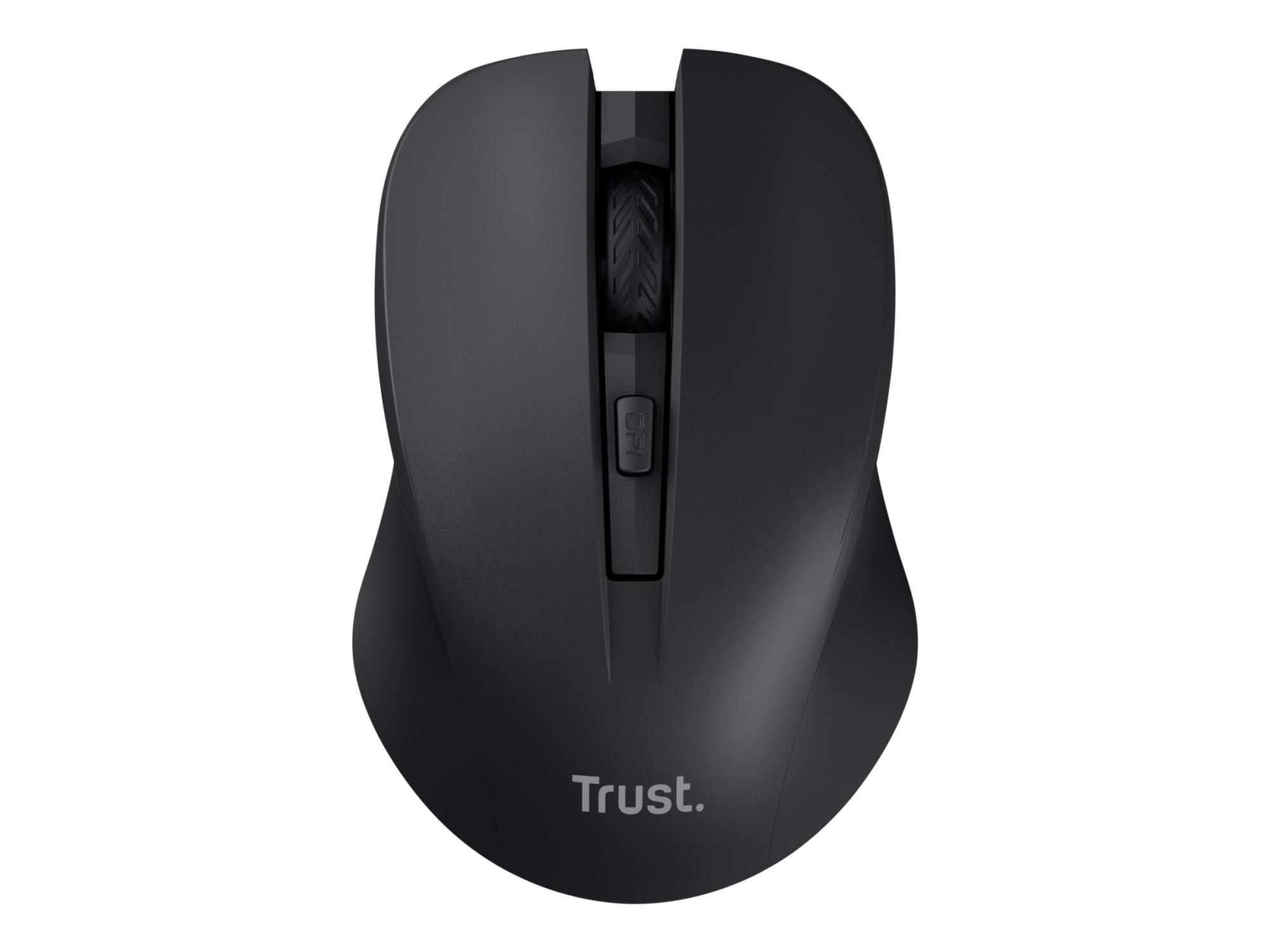 Trust Mydo - Maus - leise - rechts- und linkshändig - optisch - 4 Tasten - kabellos - 2.4 GHz - kabelloser Empfänger (USB)