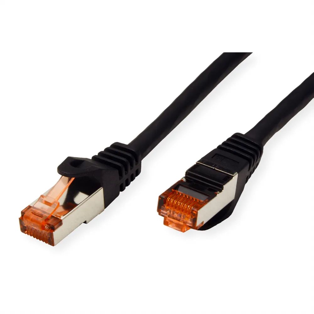 ROLINE Patchkabel Cat.6 S/FTP (PiMF), Component Level, LSOH, schwarz, 1,5 m