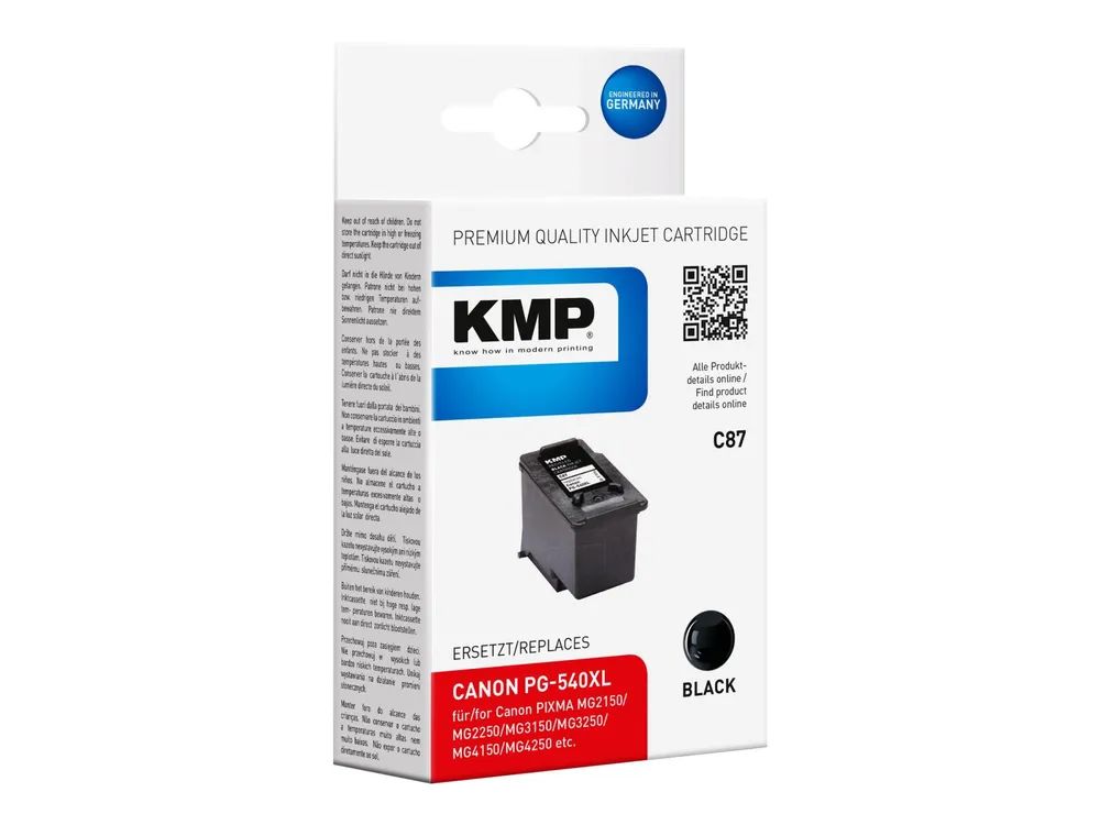 KMP C87 - 21 ml - Schwarz - kompatibel - Tintenpatrone (Alternative zu: Canon 5222B005, Canon PG-540XL)