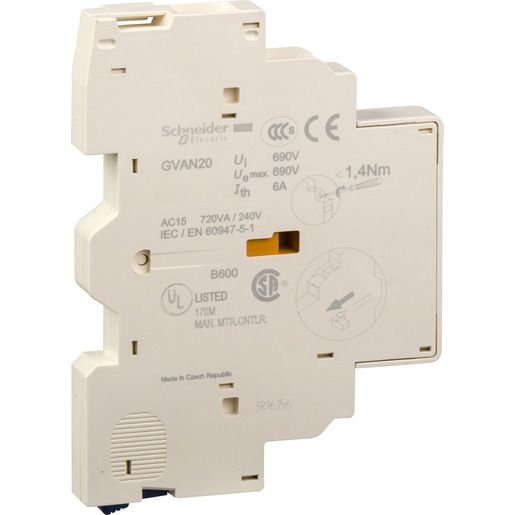 Schneider Electric HILFSSCHALTERBLOCK SEITLICH 2 / SCHN.E GVAN20