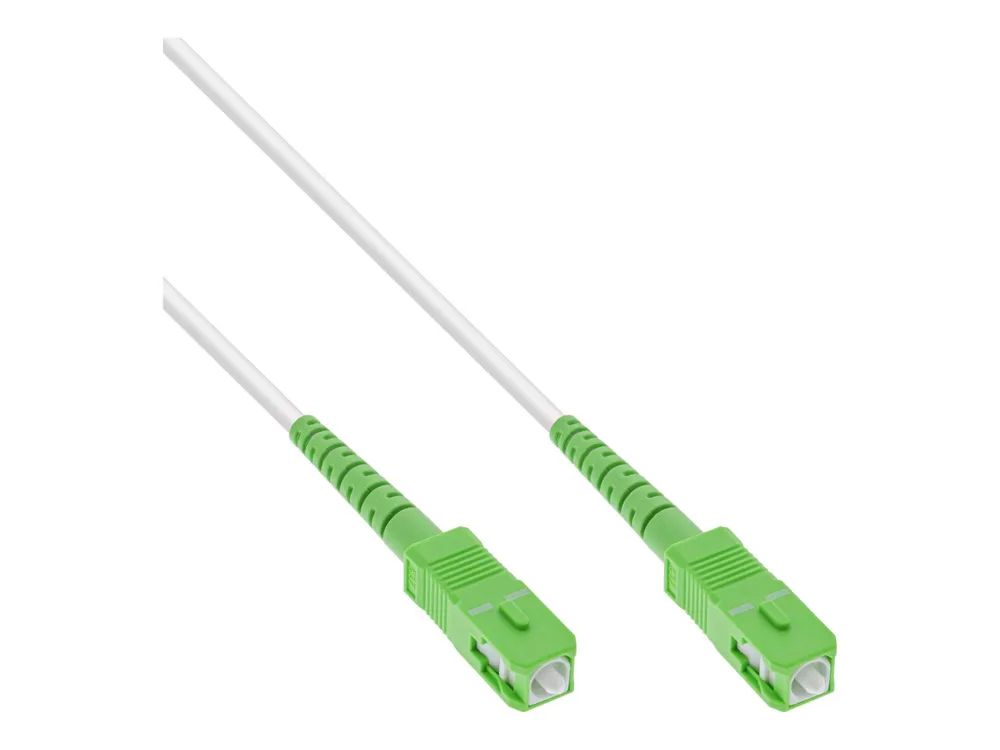 InLine LWL Simplex Kabel - FTTH - SC/APC 8° zu SC/APC 8° - 9/125µm - OS2 - 1m