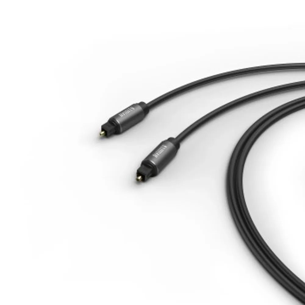 Avinity Audio-Lichtleiter-Kabel, ODT-Stecker (Toslink), Metall, 2,0 m
