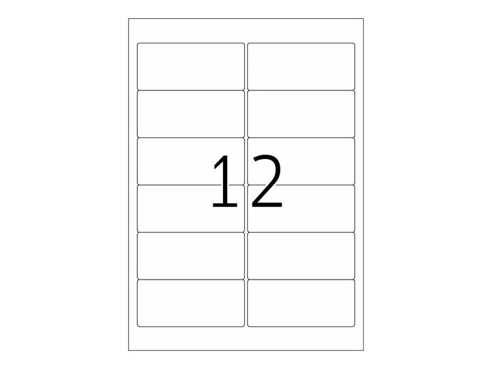 HERMA Special - Papier - matt - selbstklebend, entfernbarer Klebstoff - weiß - 96 x 42.3 mm 300 Etikett(en) (25 Bogen x 12)