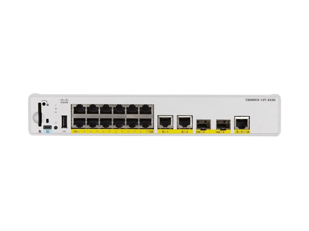Cisco Catalyst 9200CX - Network Advantage - Switch - kompakt - L3 - managed - 12 x 1000Base-T + 3 x 1000Base-T + 2 x 1 Gigabit/10 Gigabit SFP+ (Uplink)