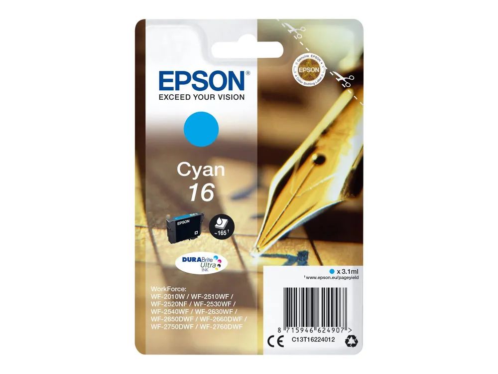 Epson 16 - 3.1 ml - Cyan - original - Blister
