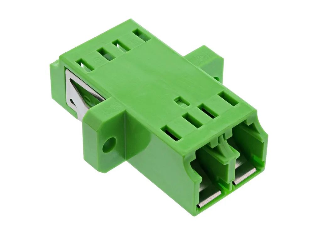 InLine LWL Kupplung - Duplex LC/LC - singlemode - grün - Keramik-Hülse - zum Einbau
