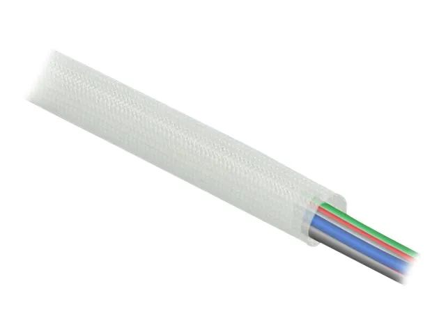 Delock Flexible Kabelleitung - 5 m - weiß