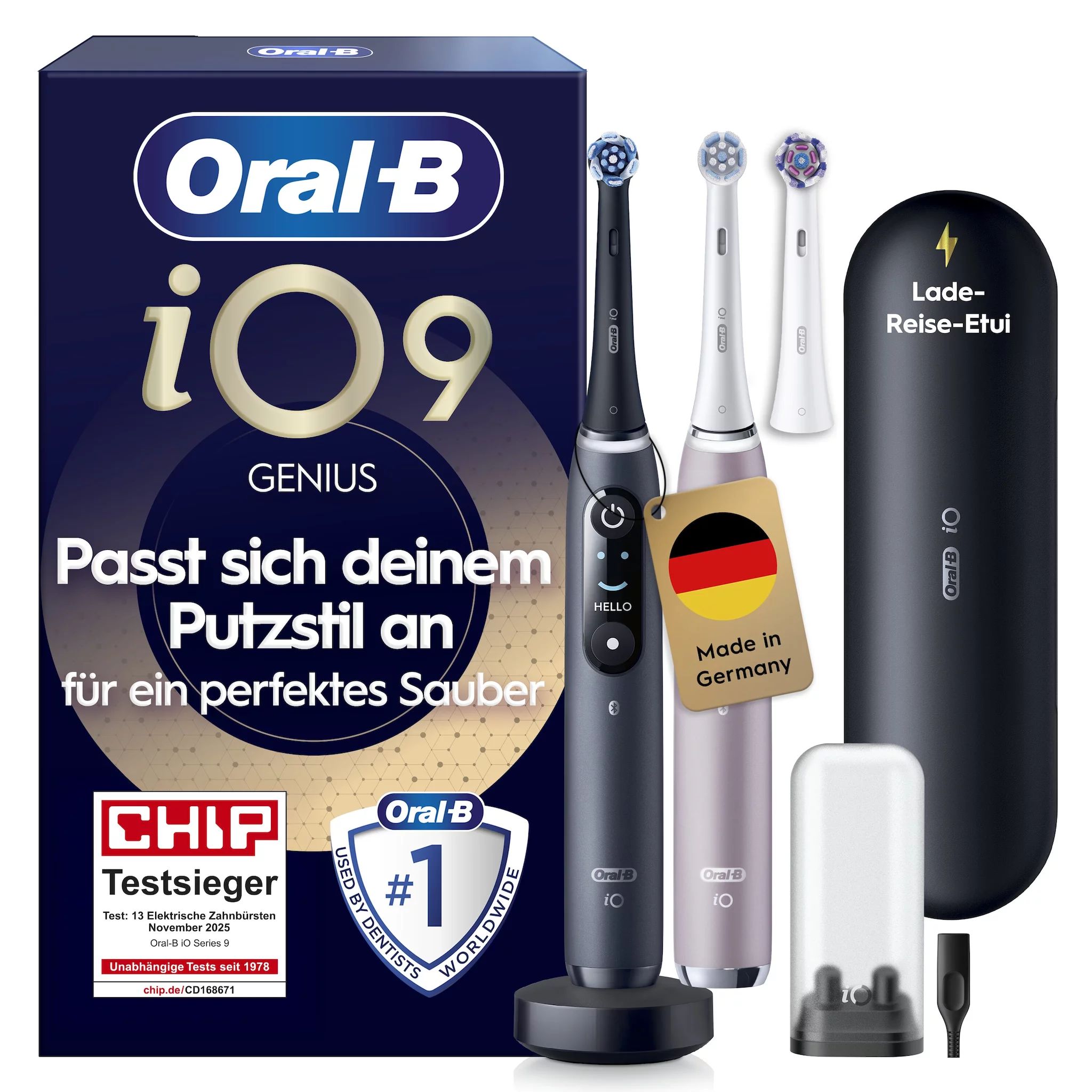 Oral-B iO Series 9 Black Onyx/Rose Quartz Duopack