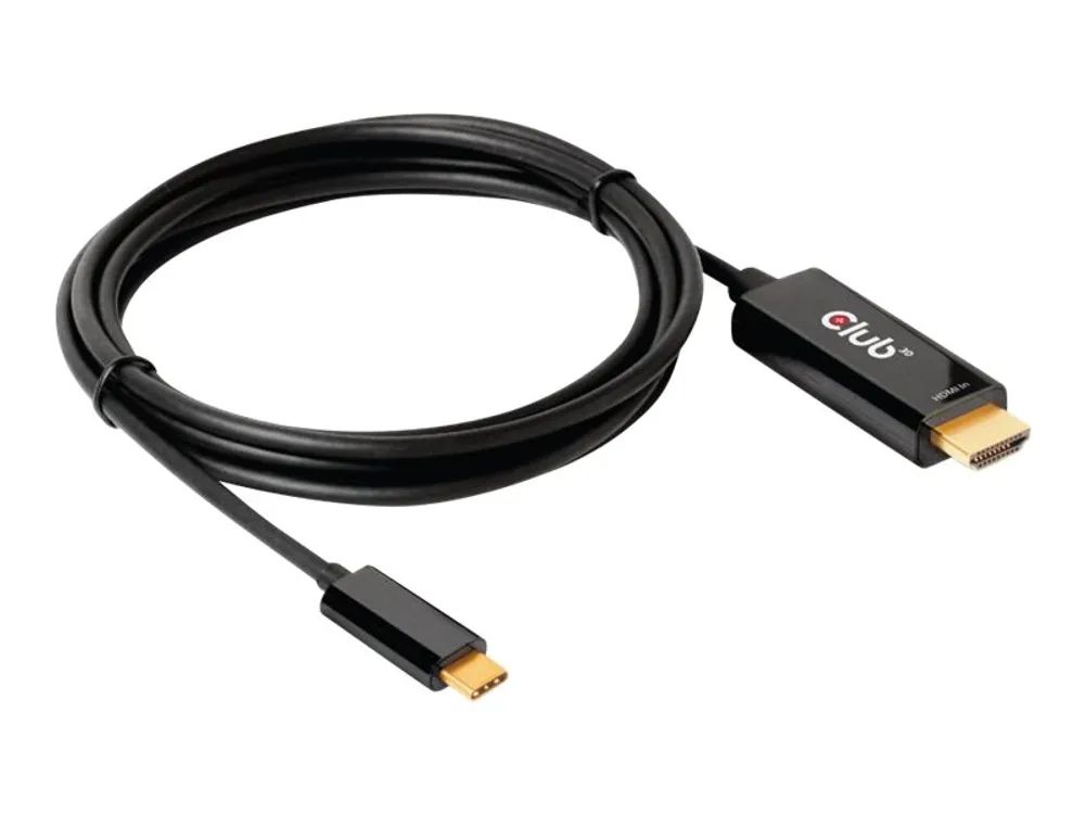 Club 3D Adapterkabel - HDMI männlich zu 24 pin USB-C männlich - 1.8 m - aktiv, unterstützt 4K 60 Hz (4096 x 2160)